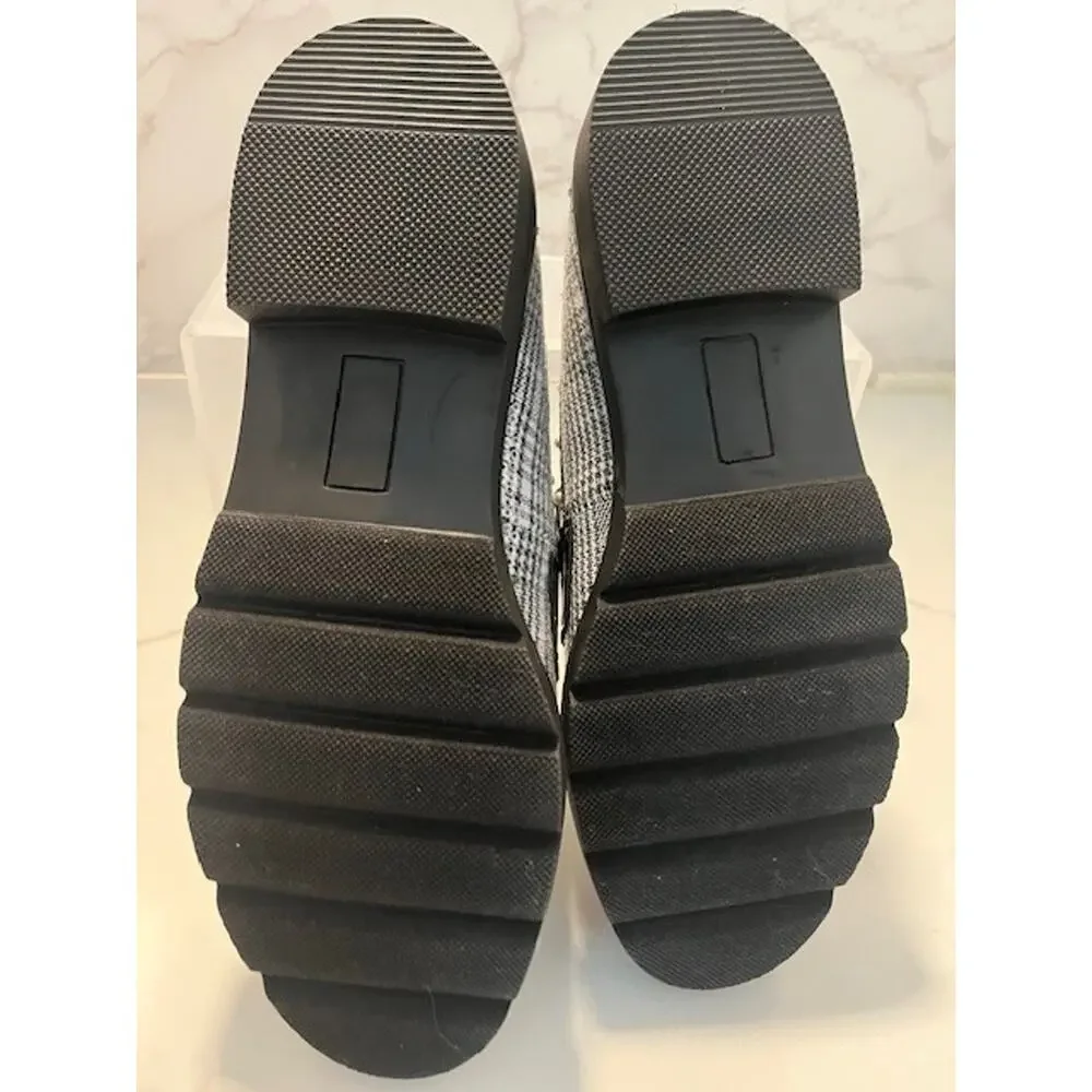 Betsey Johnson's Darian Black and White Gingham Plaid Loafers, Size 6.5, NWOT - Picture 5 of 13
